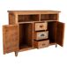 Aparador de madera 3 cajones y 2 puertas Aparador de madera 3 cajones y 2 puertas Multicolor