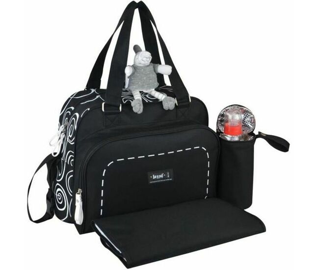 Bolso cambiador de pañales baby on board negro