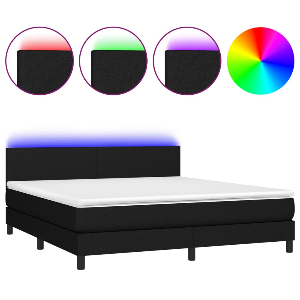 Cama box spring 180x200 Negro