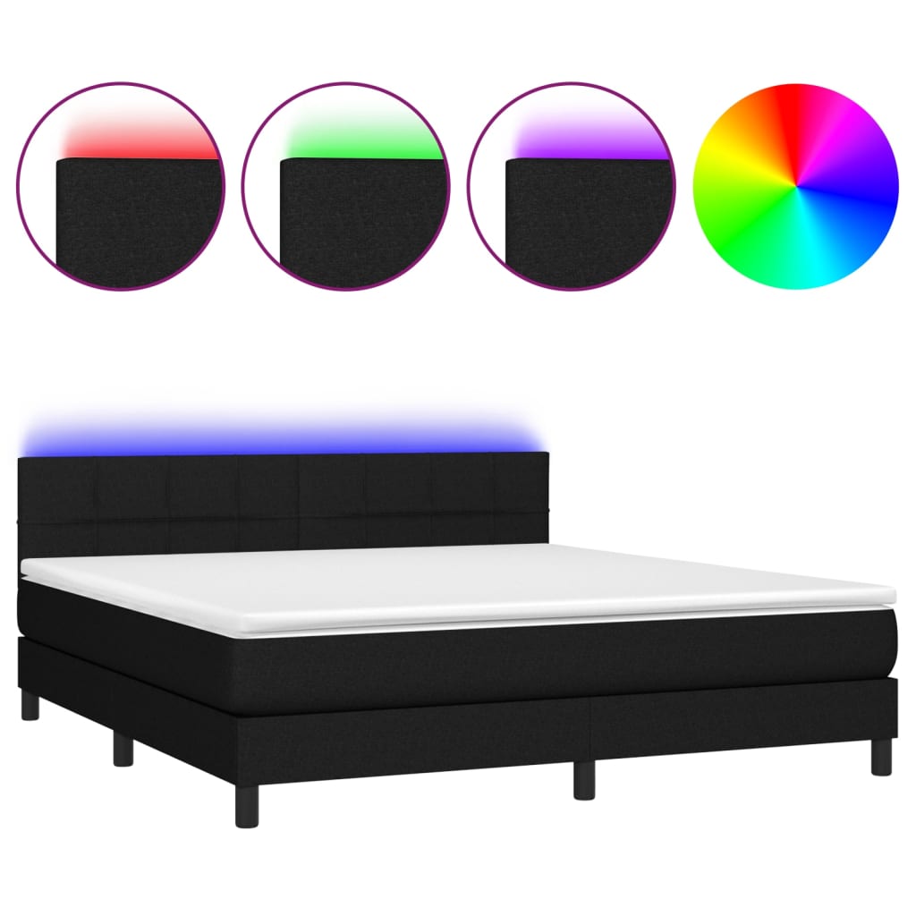Cama box spring 180x200 Negro