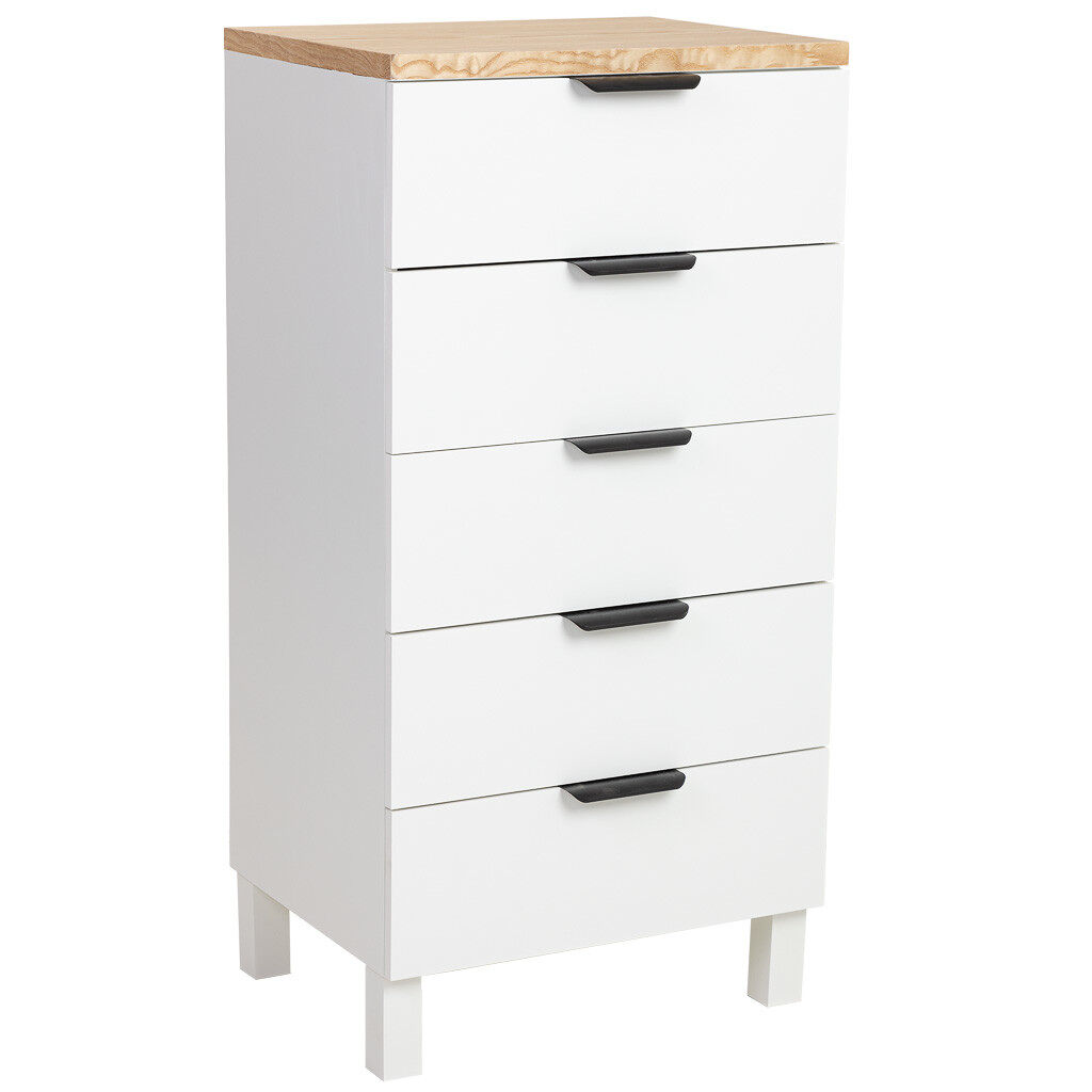 Sinfonier de madera blanco 45x35x90cm