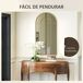 Espejo de Pared Vidrio, Metal HOMCOM, hogar - decoración Espejo de Pared Vidrio, Metal HOMCOM, hogar - decoración Dorado