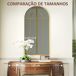 Espejo de Pared Vidrio, Metal HOMCOM, hogar - decoración Espejo de Pared Vidrio, Metal HOMCOM, hogar - decoración Dorado