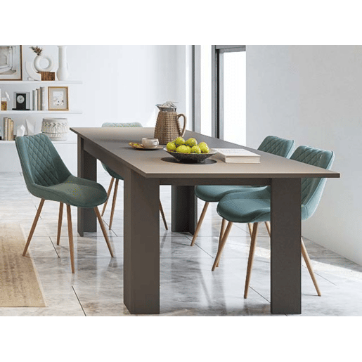 Mesa Extensível AMBIHOME BRAGANÇA 01 - Grafite, 160 a 220cm