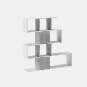 Estante assimétrica AMBIHOME TRENTO - BrancoBetão