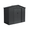 Abrigo de jardim com kit de ancoragem 2,71m², Houtland, Antracite, 213x131x185 cm