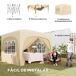 Carpa Plegable Metal, Tela Oxford Outsunny Carpa Plegable Metal, Tela Oxford Outsunny Crudo