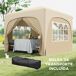 Carpa Plegable Metal, Tela Oxford Outsunny Carpa Plegable Metal, Tela Oxford Outsunny Crudo