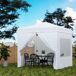 Carpa Plegable Metal, Tela Oxford Outsunny Carpa Plegable Metal, Tela Oxford Outsunny Blanco
