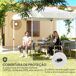 Carpa Plegable Metal, Tela Oxford Outsunny Carpa Plegable Metal, Tela Oxford Outsunny Blanco