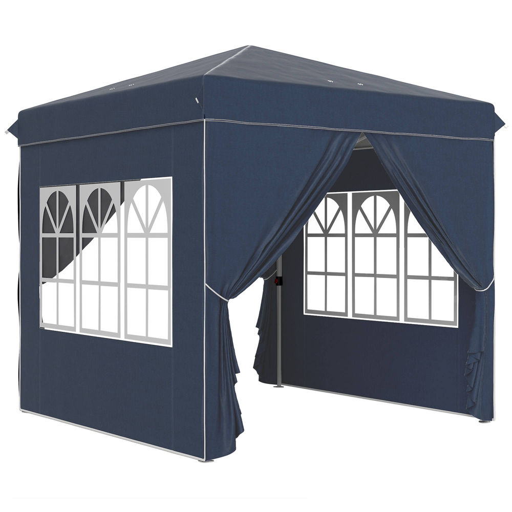 Carpa Plegable Metal, Tela Oxford Outsunny