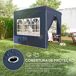 Carpa Plegable Metal, Tela Oxford Outsunny Carpa Plegable Metal, Tela Oxford Outsunny Azul