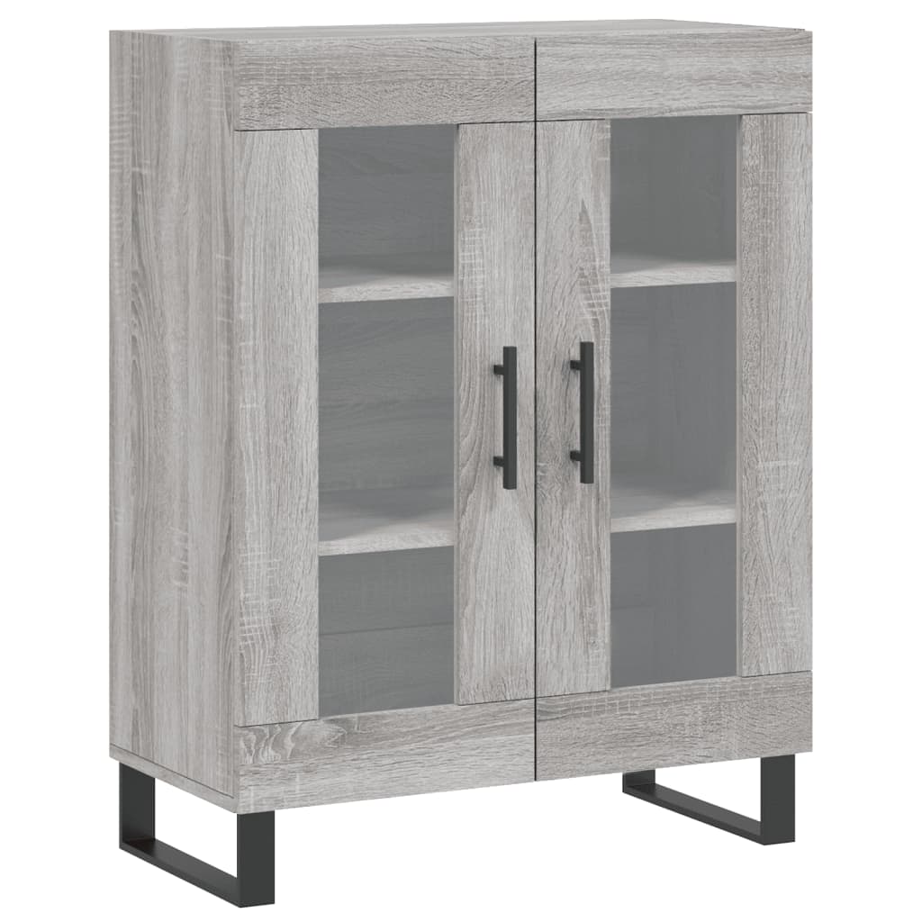 Vidaxl aparador de madera de ingeniería gris sonoma 69,5x34x90 cm