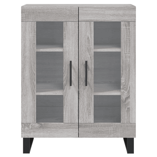 vidaXL Aparador 69,5x34x90 cm derivados de madeira cinzento sonoma vidaXL Aparador 69,5x34x90 cm derivados de madeira cinzento sonoma