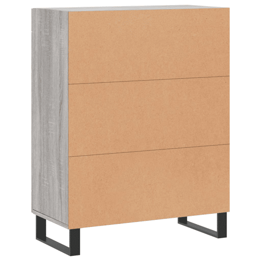 vidaXL Aparador 69,5x34x90 cm derivados de madeira cinzento sonoma vidaXL Aparador 69,5x34x90 cm derivados de madeira cinzento sonoma
