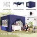 Carpa Plegable Metal, Tela Oxford Outsunny Carpa Plegable Metal, Tela Oxford Outsunny Azul