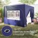 Carpa Plegable Metal, Tela Oxford Outsunny Carpa Plegable Metal, Tela Oxford Outsunny Azul