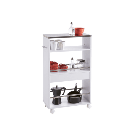 Carrinho de Cozinha AMBIHOME DURAN 01 - Branco