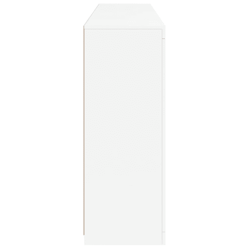 vidaXL Aparadores c luzes LED 3 pcs derivados de madeira branco vidaXL Aparadores c luzes LED 3 pcs derivados de madeira branco