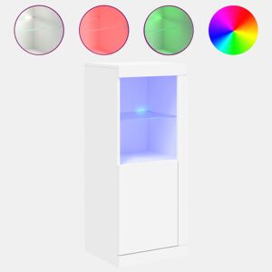 vidaXL Aparador com luzes LED 41x37x100 cm branco