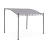 Pérgola acoplada de aço, 3x2,5m, Brestum, Taupe, 298x249x248 cm