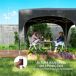 Carpa Plegable Metal, Tela Oxford Outsunny Carpa Plegable Metal, Tela Oxford Outsunny Gris