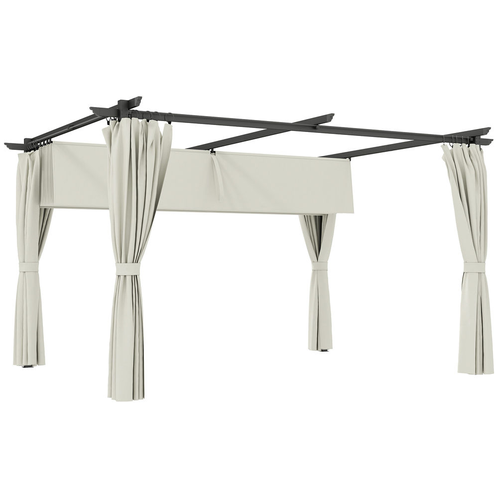 Pérgola Metal, Poliéster Outsunny
