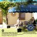 Carpa Plegable Metal, Tela Oxford Outsunny Carpa Plegable Metal, Tela Oxford Outsunny Azul