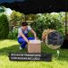 Carpa Plegable Metal, Tela Oxford Outsunny Carpa Plegable Metal, Tela Oxford Outsunny Azul