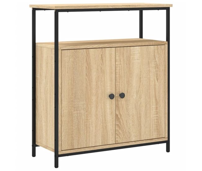 Vidaxl aparador roble sonoma 70x30x80 cm madera de ingeniería