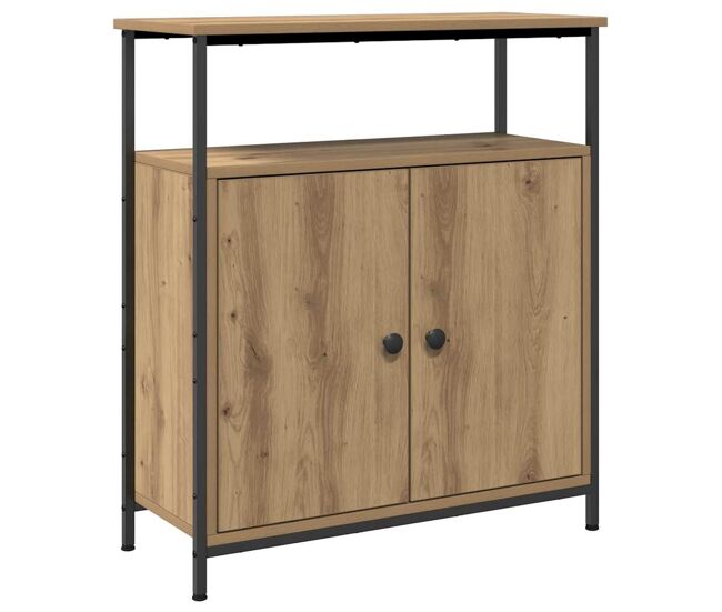 Vidaxl aparador de madera de ingeniería roble artisian 70x30x80 cm