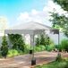 Carpa Plegable Metal, Tela Oxford Outsunny Carpa Plegable Metal, Tela Oxford Outsunny Blanco
