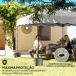 Carpa Plegable Metal, Tela Oxford Outsunny Carpa Plegable Metal, Tela Oxford Outsunny Blanco