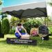 Carpa Plegable Metal, Tela Oxford Outsunny Carpa Plegable Metal, Tela Oxford Outsunny Blanco