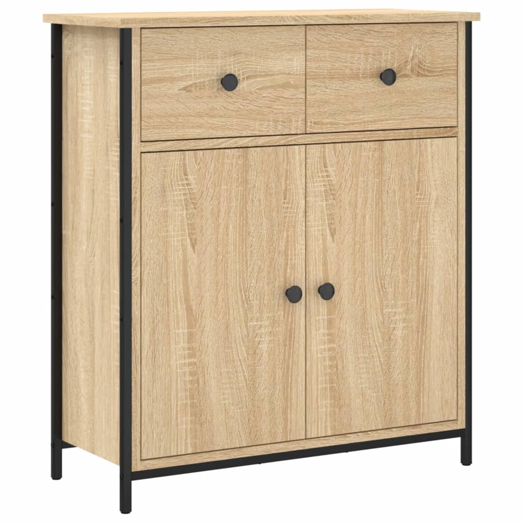 Vidaxl aparador de madera de ingeniería roble sonoma 70x30x80 cm