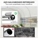 Invernadero de Túnel PE, Acero Galvanizado Outsunny Invernadero de Túnel PE, Acero Galvanizado Outsunny Blanco