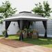 Carpa Plegable Metal, Tela Oxford Outsunny Carpa Plegable Metal, Tela Oxford Outsunny Gris