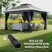 Carpa Plegable Metal, Tela Oxford Outsunny Carpa Plegable Metal, Tela Oxford Outsunny Gris