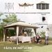 Carpa Plegable Metal, Tela Oxford Outsunny Carpa Plegable Metal, Tela Oxford Outsunny Crudo