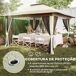 Carpa Plegable Metal, Tela Oxford Outsunny Carpa Plegable Metal, Tela Oxford Outsunny Crudo