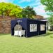 Carpa Plegable Metal, Tela Oxford Outsunny Carpa Plegable Metal, Tela Oxford Outsunny Azul