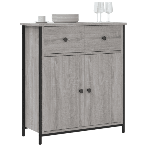 vidaXL Aparador 70x30x80 cm derivados de madeira cinzento sonoma vidaXL Aparador 70x30x80 cm derivados de madeira cinzento sonoma