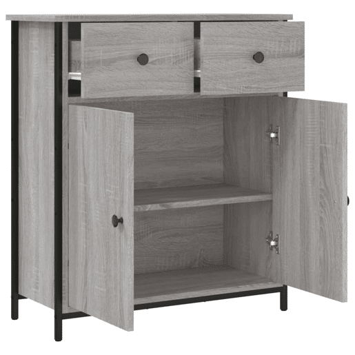 vidaXL Aparador 70x30x80 cm derivados de madeira cinzento sonoma vidaXL Aparador 70x30x80 cm derivados de madeira cinzento sonoma
