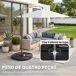 Base para Sombrilla HDPE Outsunny Base para Sombrilla HDPE Outsunny Negro