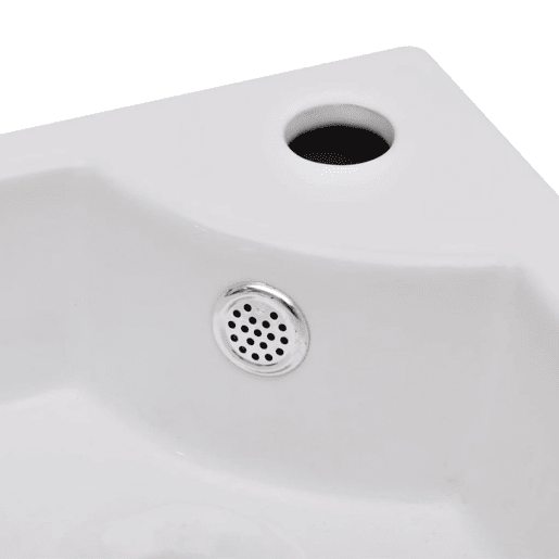 Lavatório - Lavabo - Pia de banheiro com extravasamento 45x32x12,5 cm branco