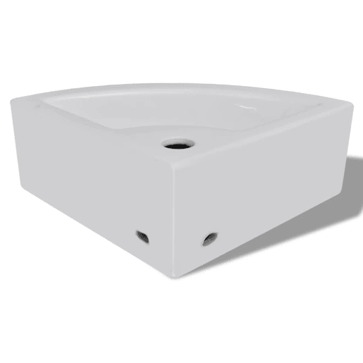 Lavatório - Lavabo - Pia de banheiro com extravasamento 45x32x12,5 cm branco