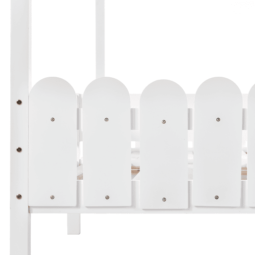 Cama-cabina em pinho maciço 2x90x200 cm - com 2 gavetas - Branco