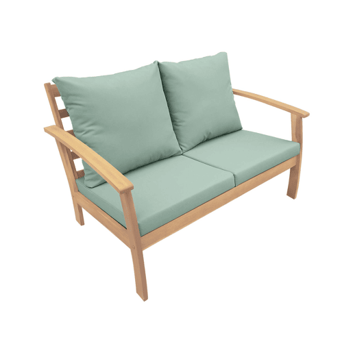 Conjunto de mobiliário de jardim de madeira, 4 lugares, Ushuaia, Madeira, 123x82.7x74.6 cm