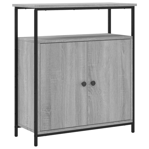 vidaXL Aparador 70x30x80 cm derivados de madeira cinzento sonoma