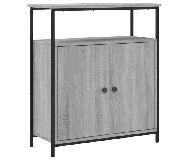 Vidaxl aparador de madera de ingeniería gris sonoma 70x30x80 cm